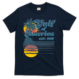 Vintage Style Gulf of USA America Beach Lovers Summer  T-Shirt