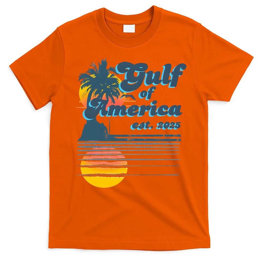 Vintage Style Gulf of USA America Beach Lovers Summer  T-Shirt