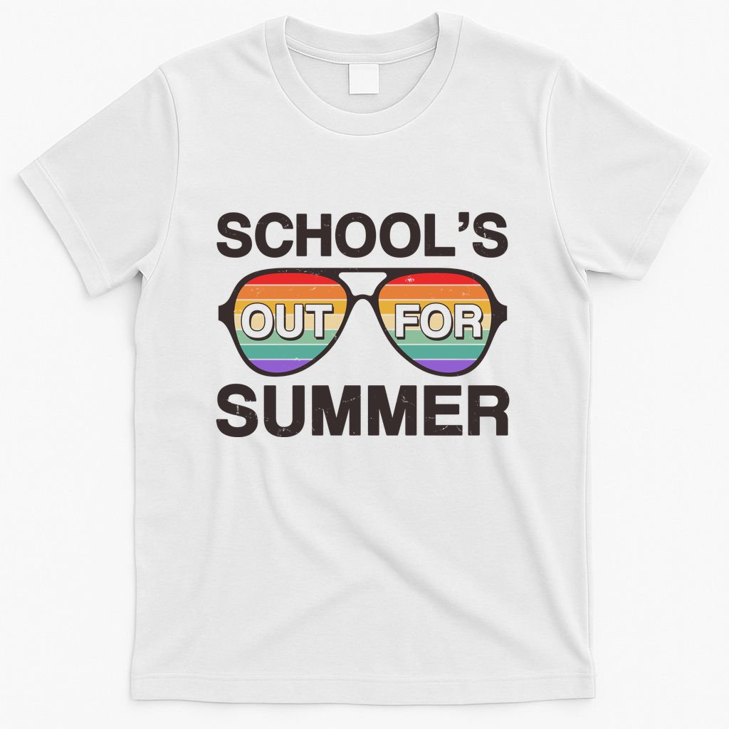 Vintage School's Out For Summer Retro Sunglasses T-Shirt