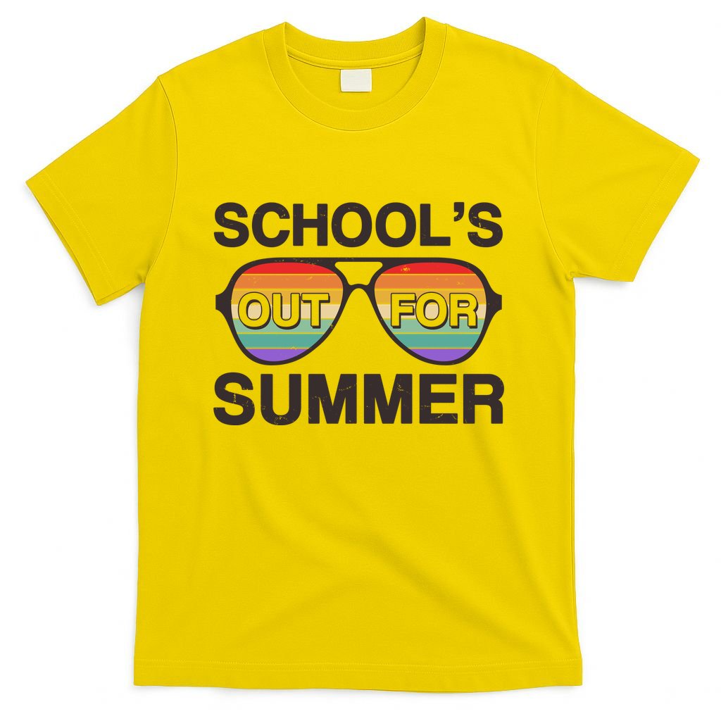 Vintage School's Out For Summer Retro Sunglasses T-Shirt