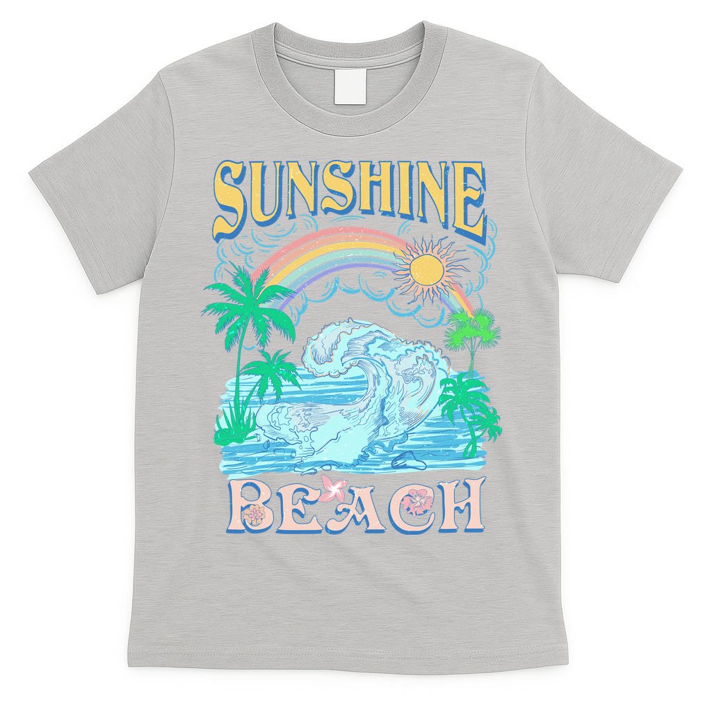 Vintage Summer Time Sunshine Beach T-Shirt