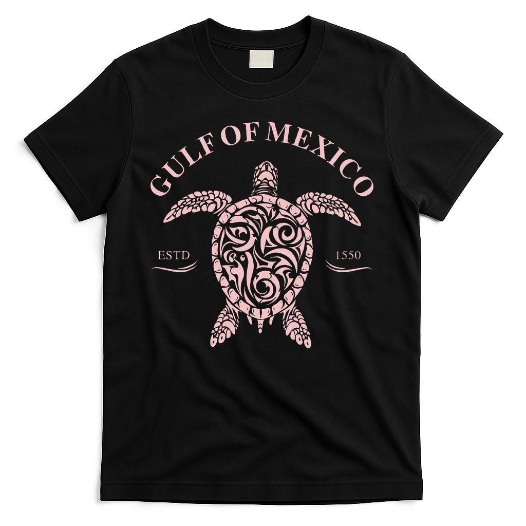 Vintage Sea Turtle Gulf of Mexico Est 1550 Anti Trump T-Shirt