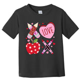 Valentine Teacher School Lover ValentineS Day Toddler T-Shirt