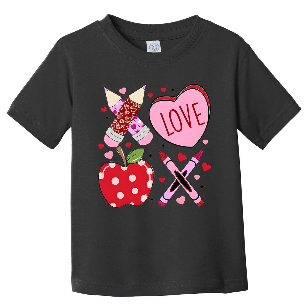 Valentine Teacher School Lover ValentineS Day Toddler T-Shirt