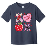 Valentine Teacher School Lover ValentineS Day Toddler T-Shirt