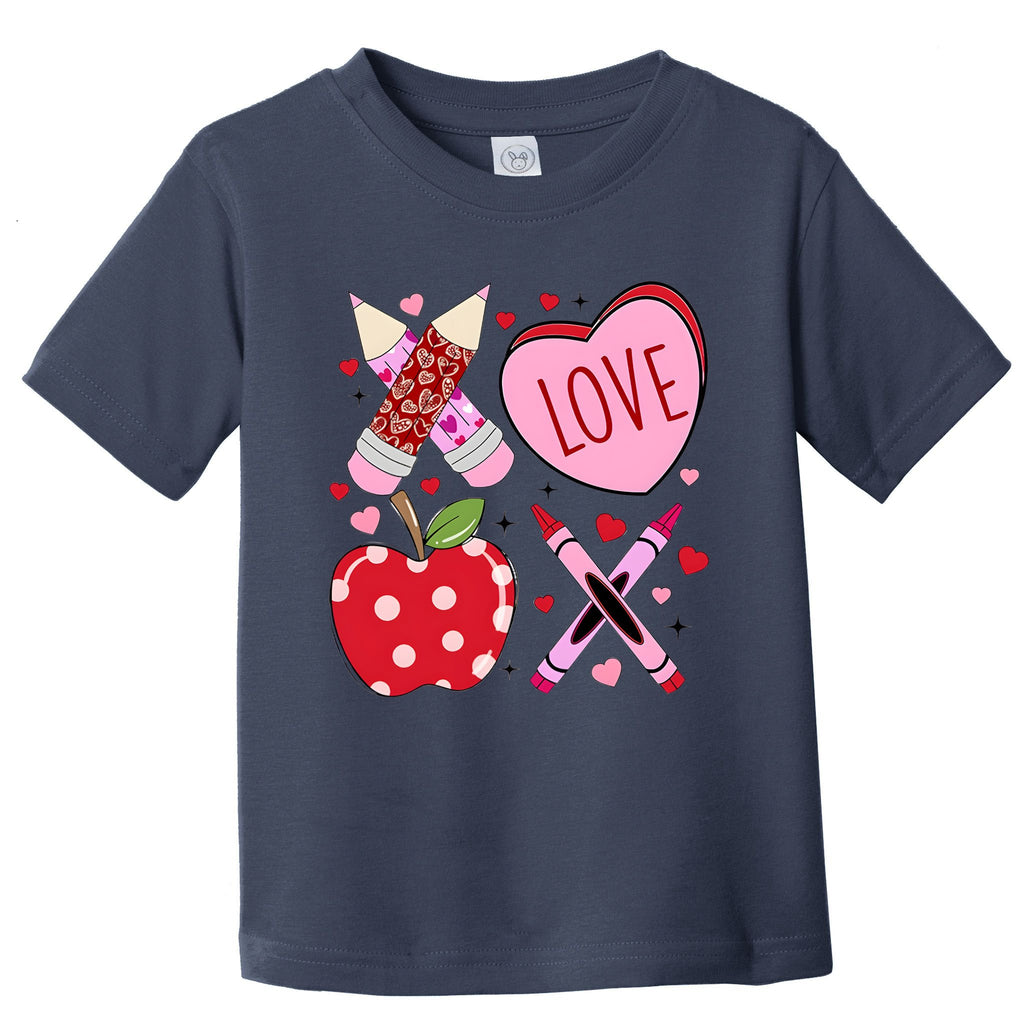 Valentine Teacher School Lover ValentineS Day Toddler T-Shirt