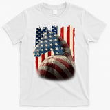Vintage USA American Flag Horse T-Shirt