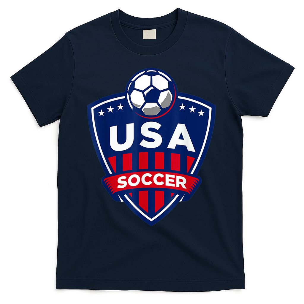 Vintage USA Soccer American Flag Football Jersey T-Shirt