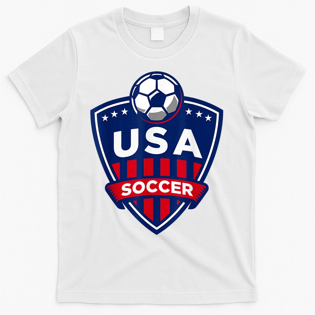 Vintage USA Soccer American Flag Football Jersey T-Shirt