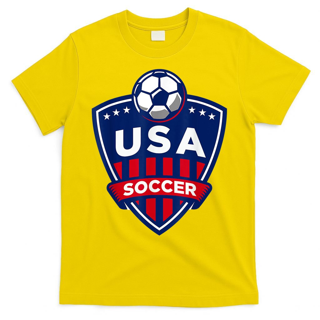 Vintage USA Soccer American Flag Football Jersey T-Shirt