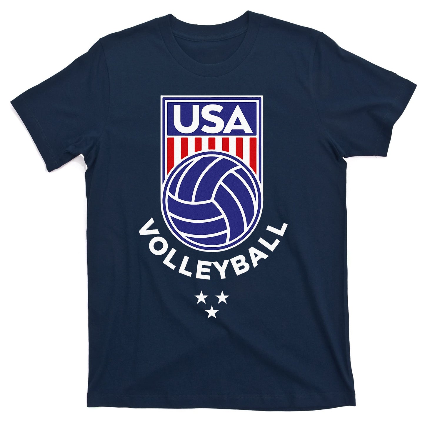 Volleyball USA Support The TeamUSA Flag Beach T-Shirt