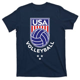 Volleyball USA Support The TeamUSA Flag Beach T-Shirt