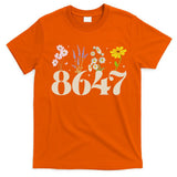 Vintage Wildflower 8647 Subtle Anti Trump Anti 86 47 Saying T-Shirt