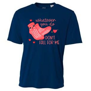 Valentine Whatever You Do DonT Fall For Me Rn Pct Cna Nurse Cooling Performance Crew T-Shirt
