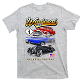 Woodward 2024 Classic Cruise Detroit To Pontiac Trio Of Cars T-Shirt
