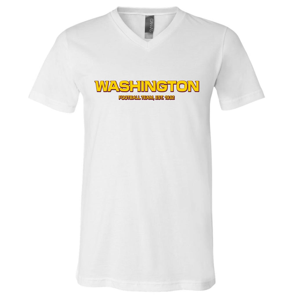 Washington Football Team Logo V-Neck T-Shirt