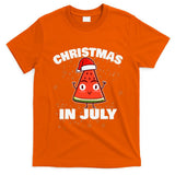 Watermelon Christmas In July Christmas Tree Summer Christmas T-Shirt