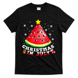 Watermelon Christmas Tree Christmas In July Summer Vacation T-Shirt