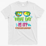 What Day Is It Teacher On Break Summer Vibes Funny Teacher T-Shirt