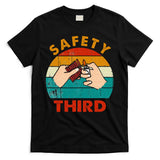 Warning Fireworks Firecrackers Safety Third 4th Of July T-Shirt