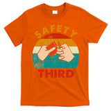Warning Fireworks Firecrackers Safety Third 4th Of July T-Shirt