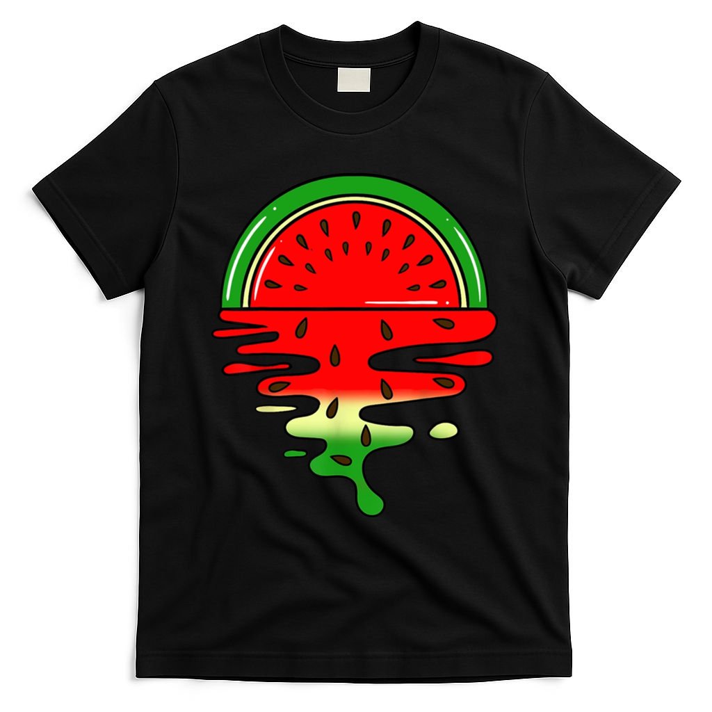 Watermelon Fruit Summer Sunset T-Shirt