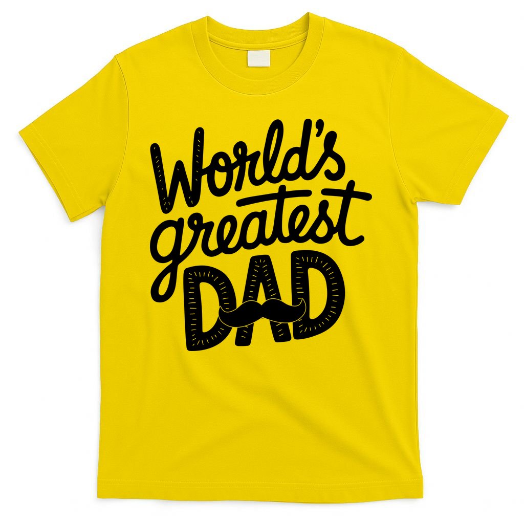 Worlds Greatest Dad Funny Cute Father Day T-Shirt