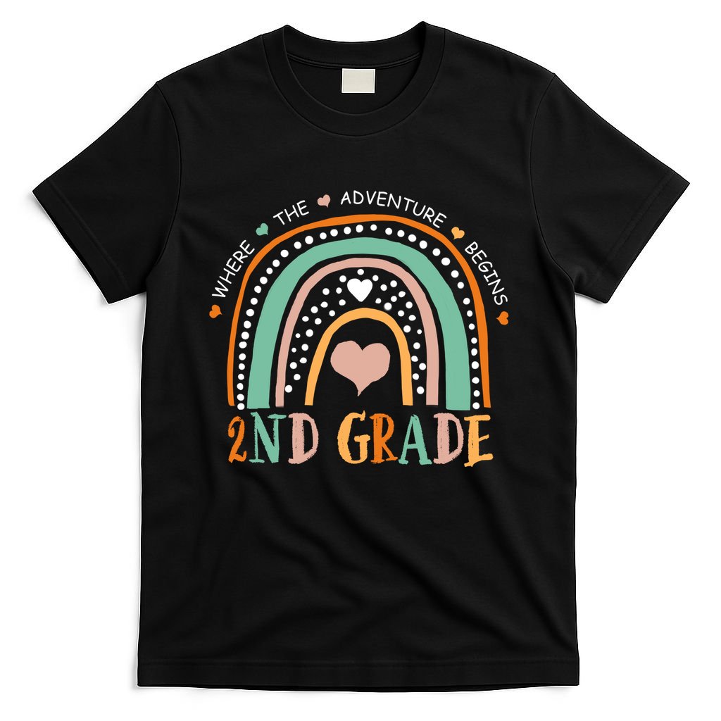 Where The Adventure Begins 2nd Grade T-Shirt