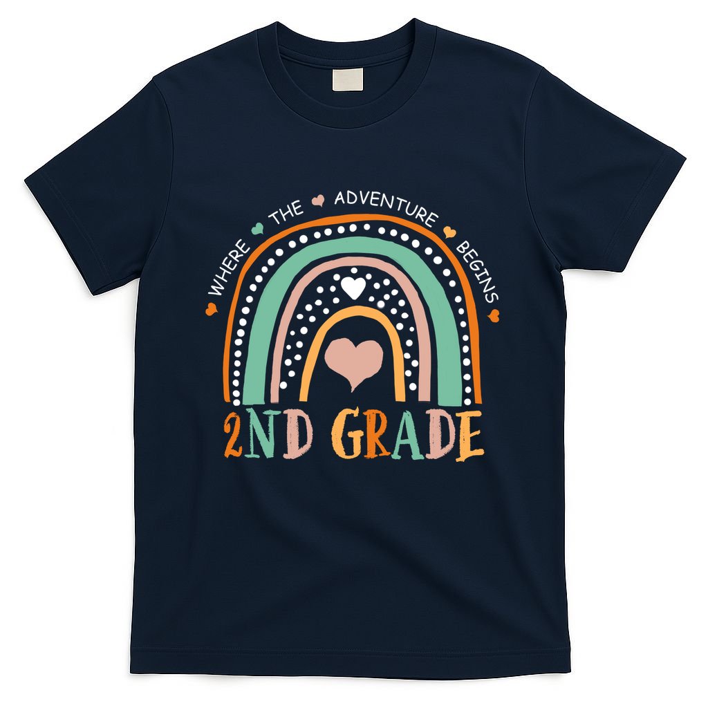 Where The Adventure Begins 2nd Grade T-Shirt