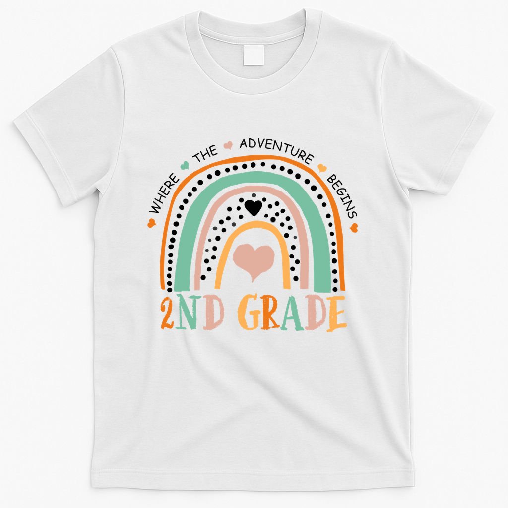 Where The Adventure Begins 2nd Grade T-Shirt