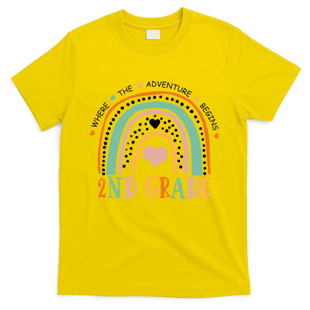 Where The Adventure Begins 2nd Grade T-Shirt