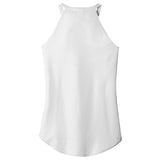 Tis The Season Football Leopard Heart Women's Perfect Tri Rocker Tank