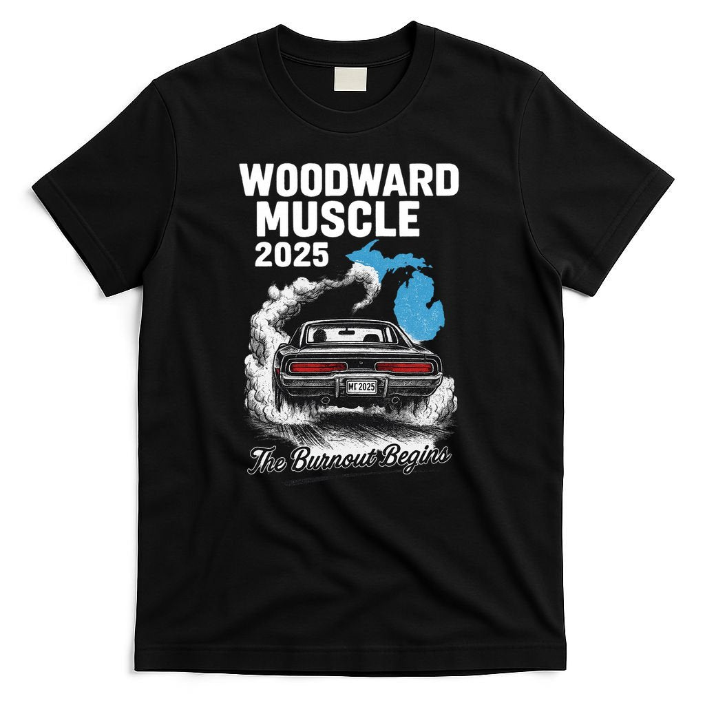Woodward Muscle 2025 The Burnout Begins T-Shirt