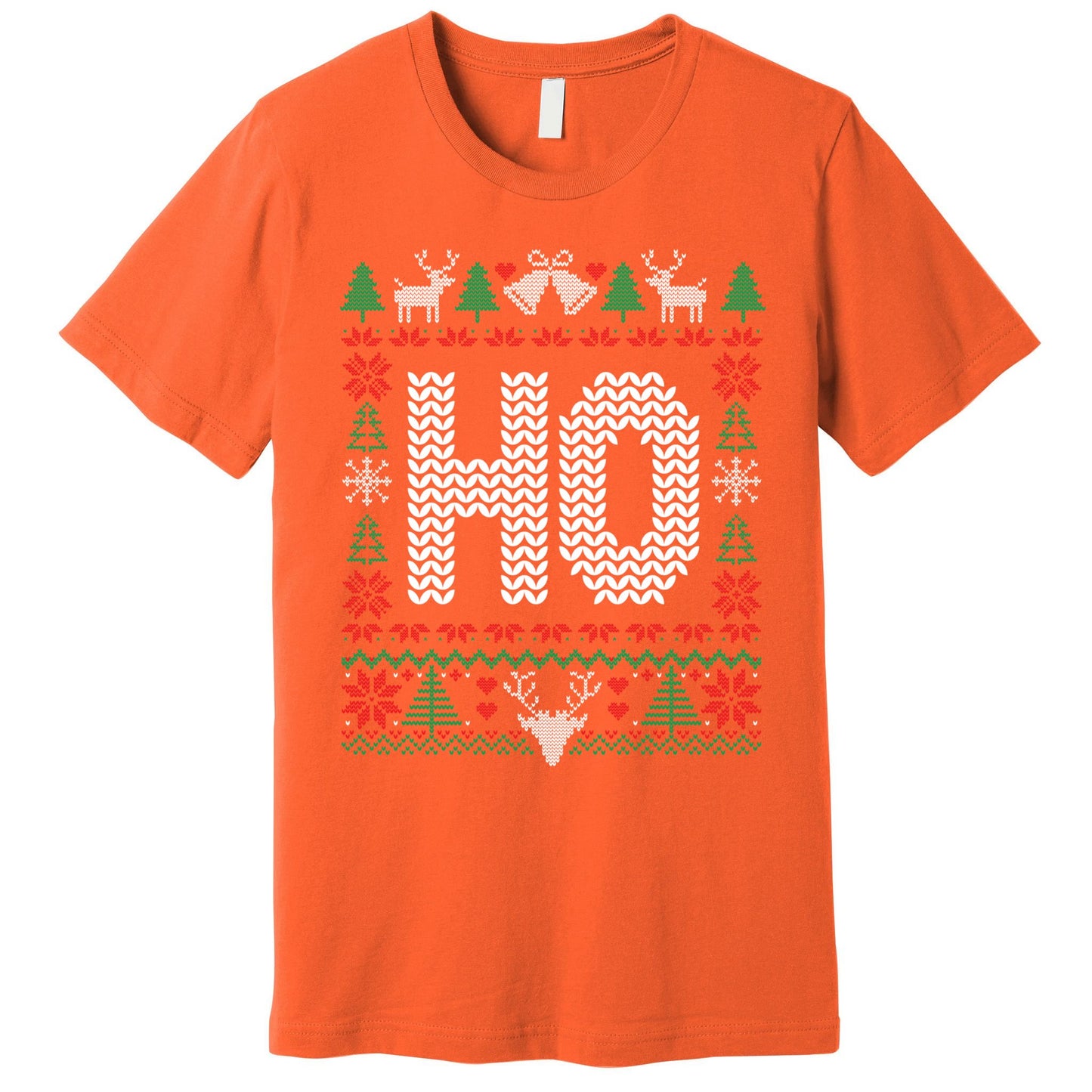Where My HoS At Ho Matching Couple Christmas Ugly Gift Premium T-Shirt