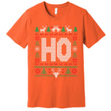 Where My HoS At Ho Matching Couple Christmas Ugly Gift Premium T-Shirt