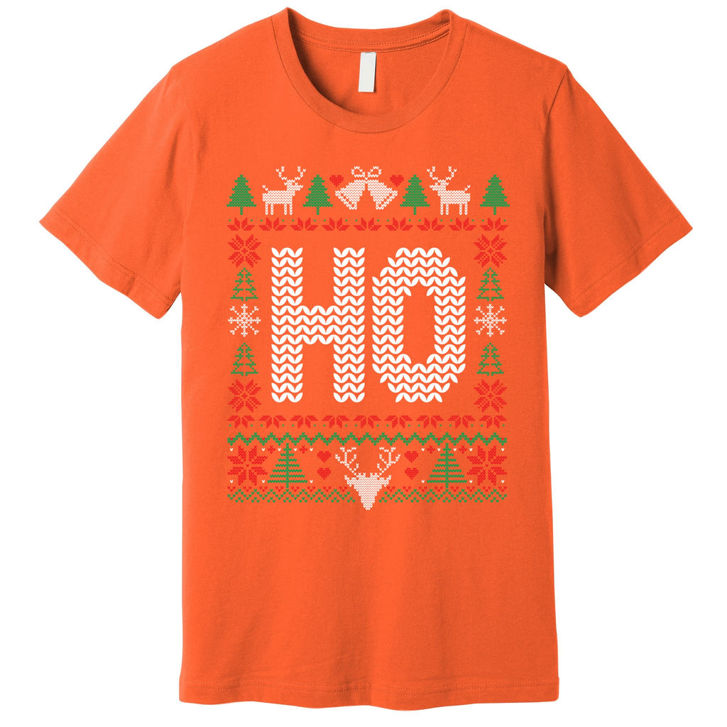 Where My HoS At Ho Matching Couple Christmas Ugly Gift Premium T-Shirt