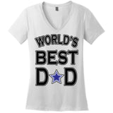 World's Best Dad Dallas Football Women's V-Neck T-Shirt