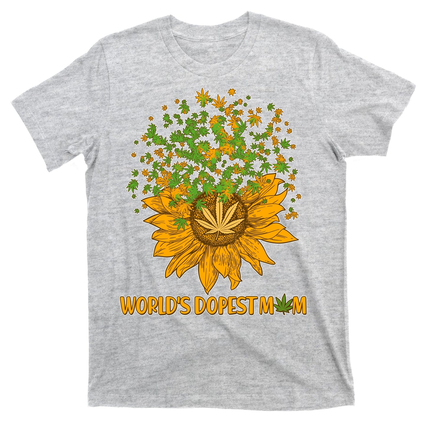 World's Dopest Mom Sunflower T-Shirt