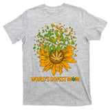 World's Dopest Mom Sunflower T-Shirt