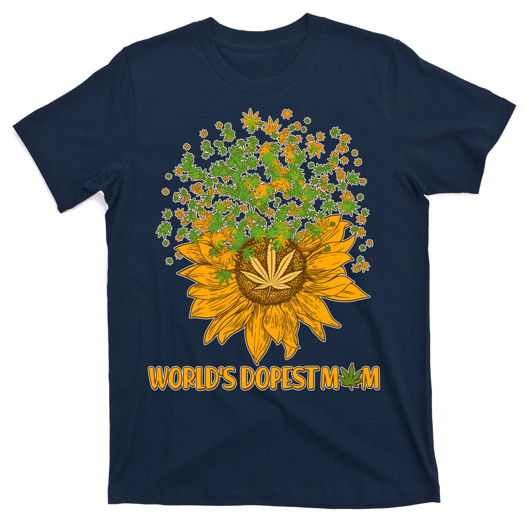 World's Dopest Mom Sunflower T-Shirt