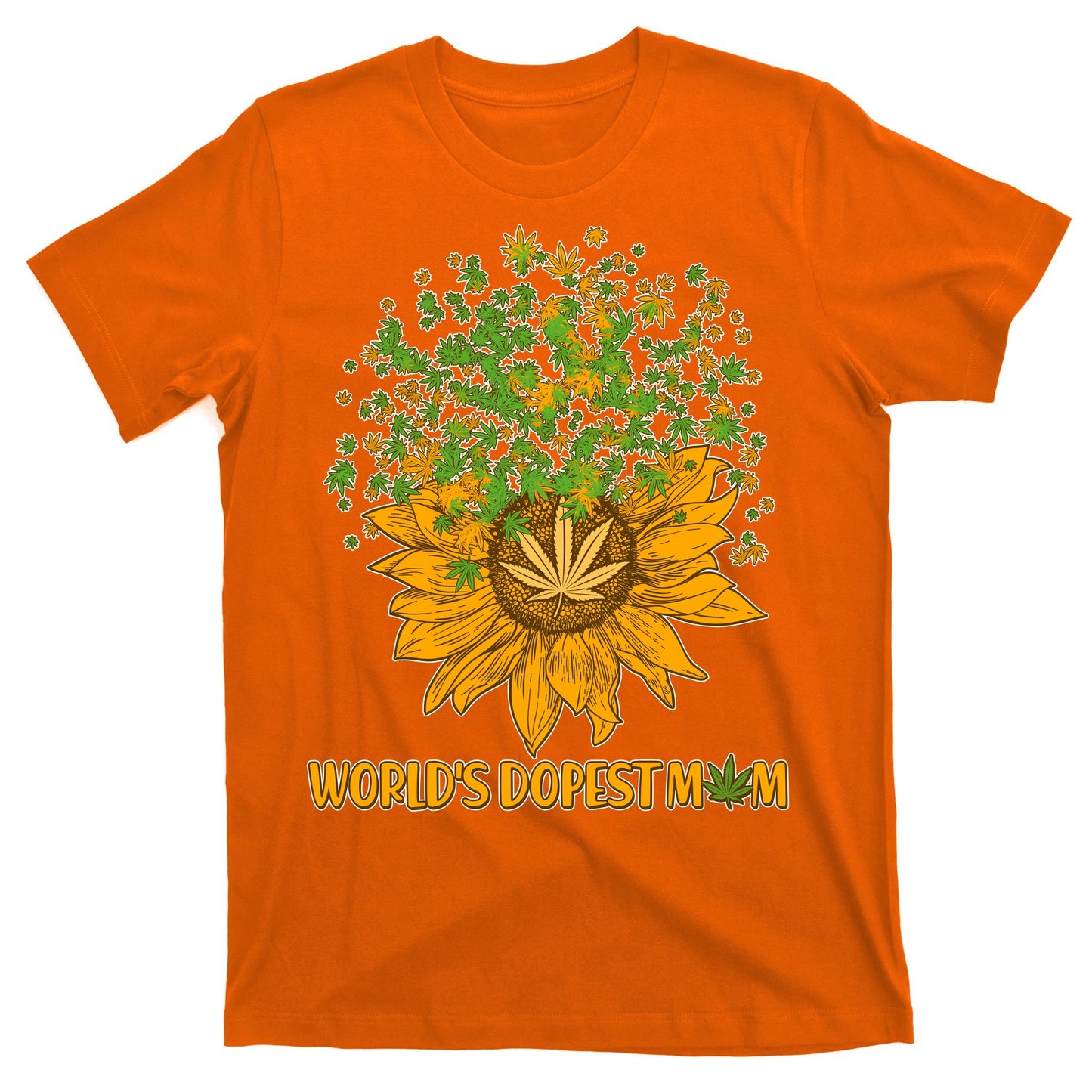 World's Dopest Mom Sunflower T-Shirt