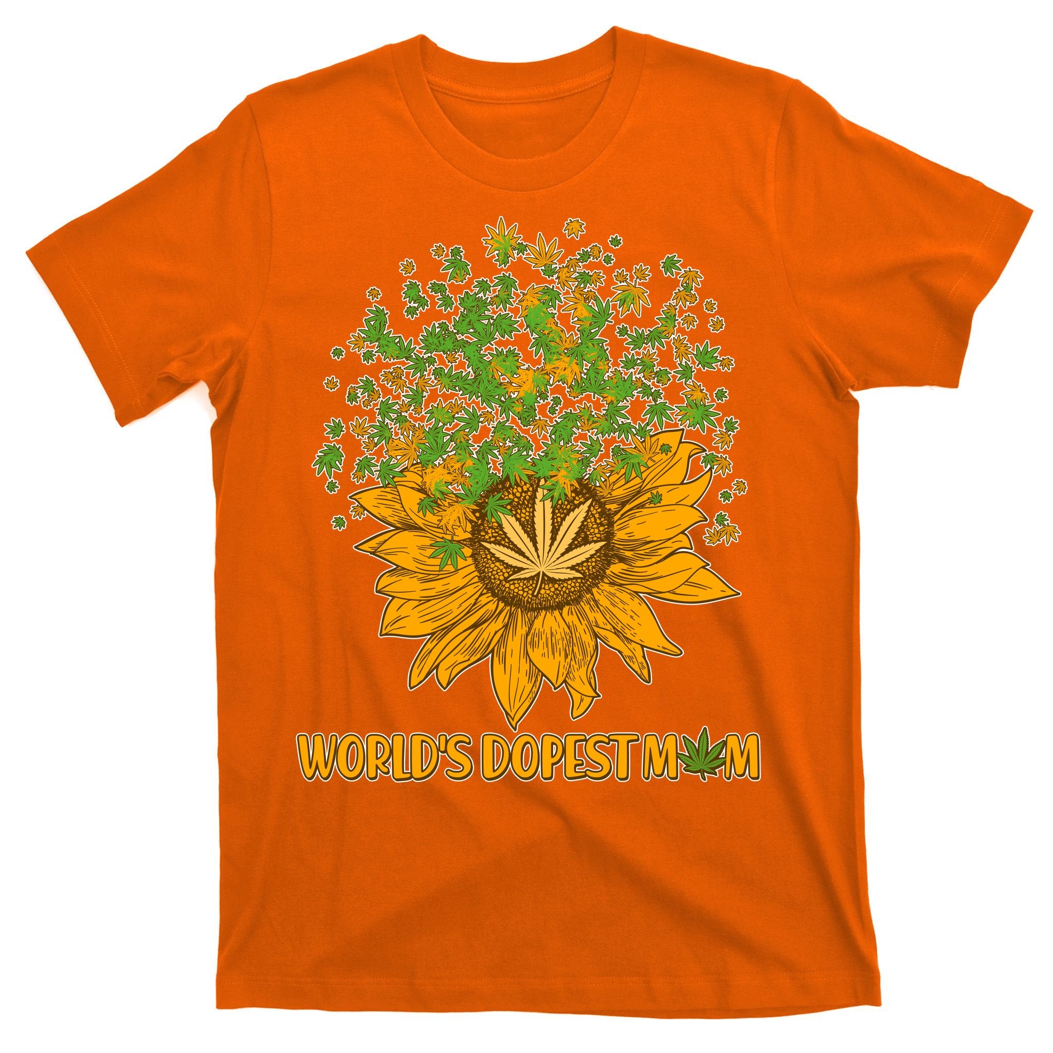 World's Dopest Mom Sunflower T-Shirt