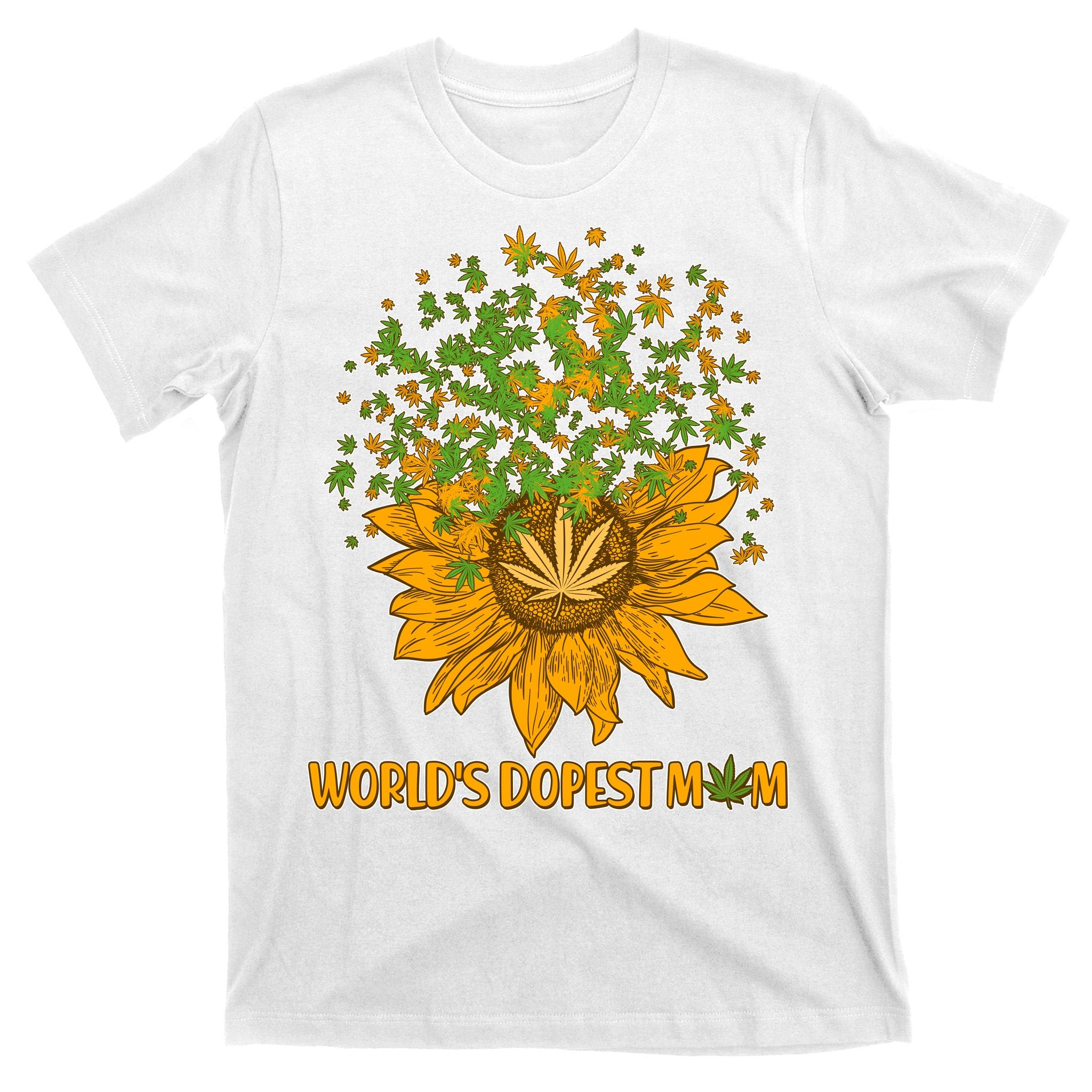 World's Dopest Mom Sunflower T-Shirt