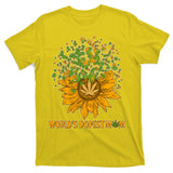 World's Dopest Mom Sunflower T-Shirt