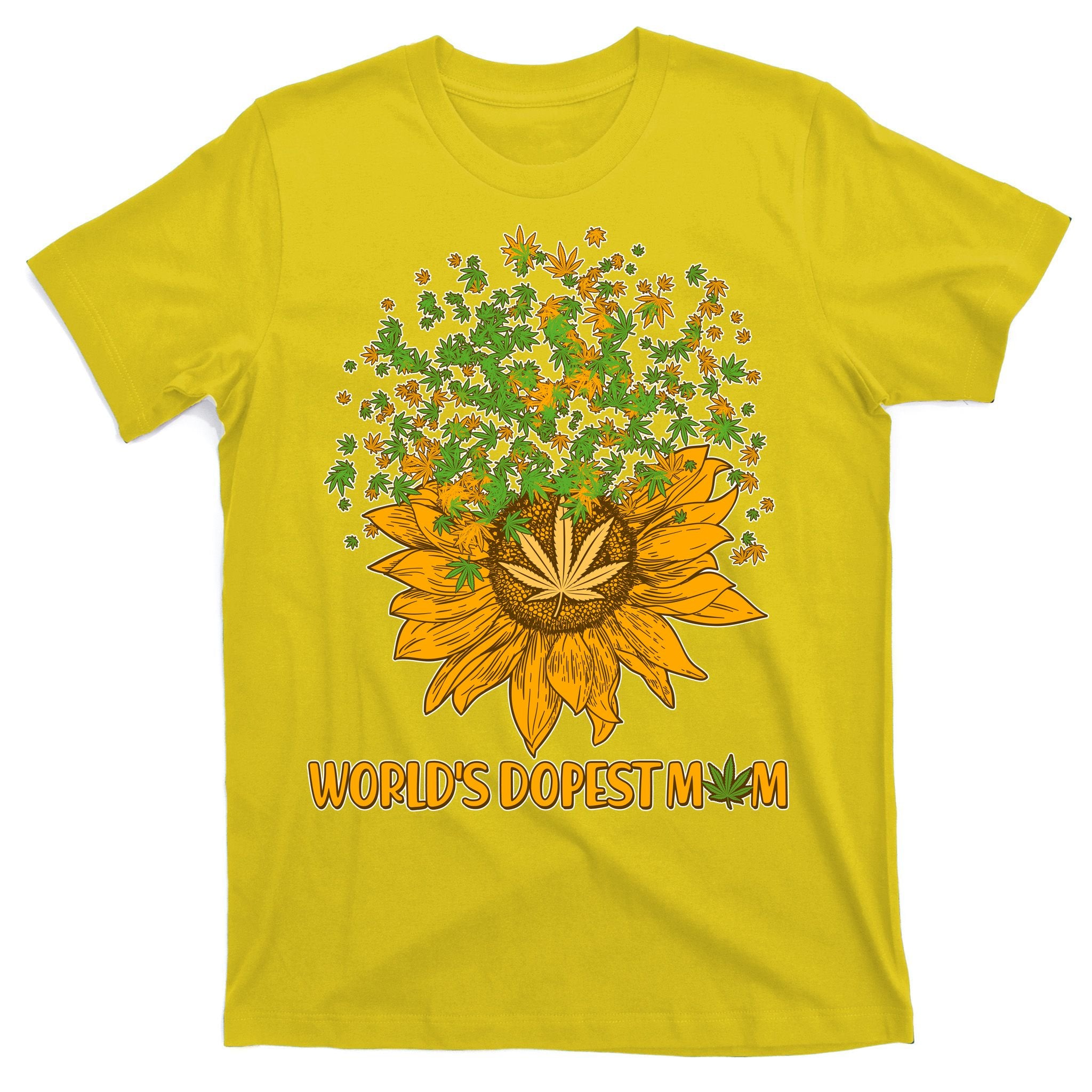 World's Dopest Mom Sunflower T-Shirt