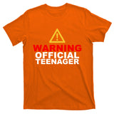Warning Official Teenager 13th Birthday T-Shirt