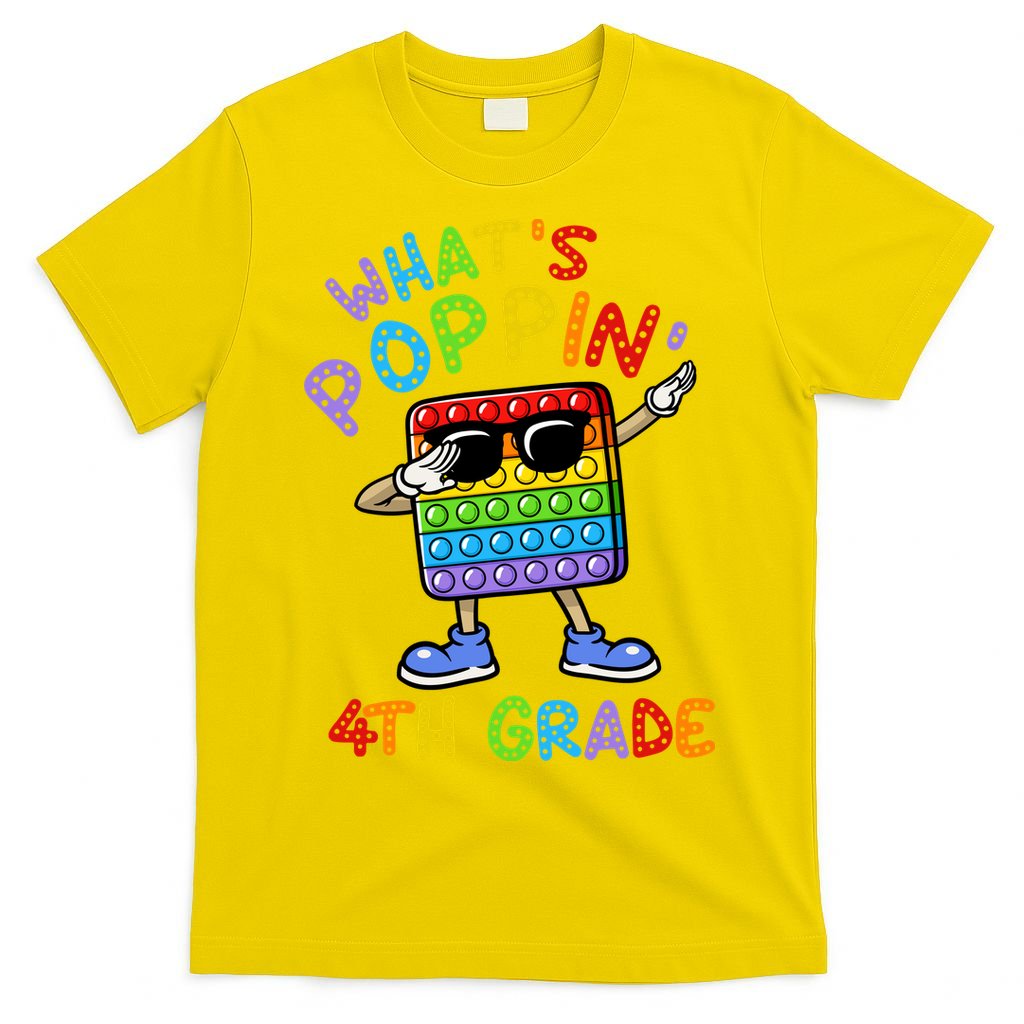 Whats Poppin 4th Grade Back To School T-Shirt