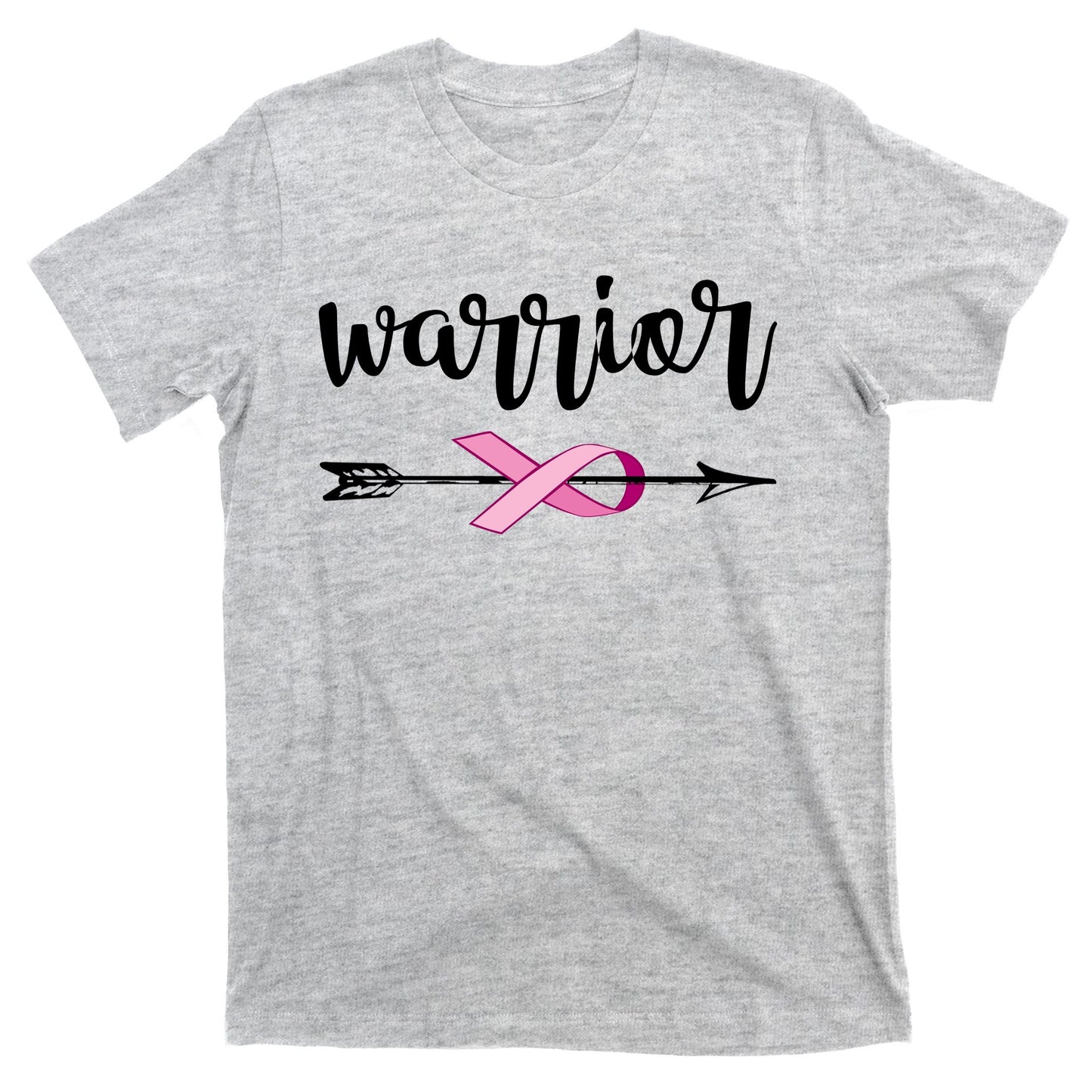 Warrior Ribbon Breast Cancer Awareness T-Shirt