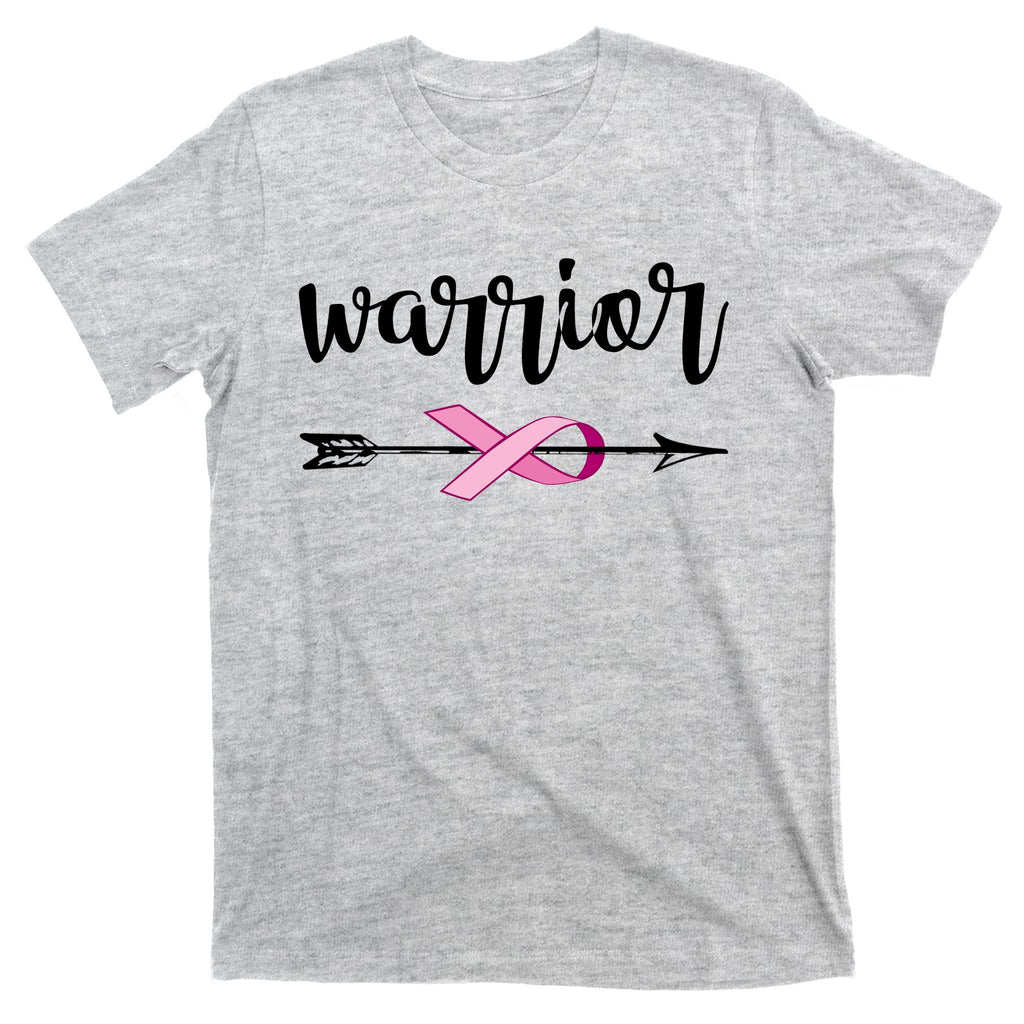 Warrior Ribbon Breast Cancer Awareness T-Shirt