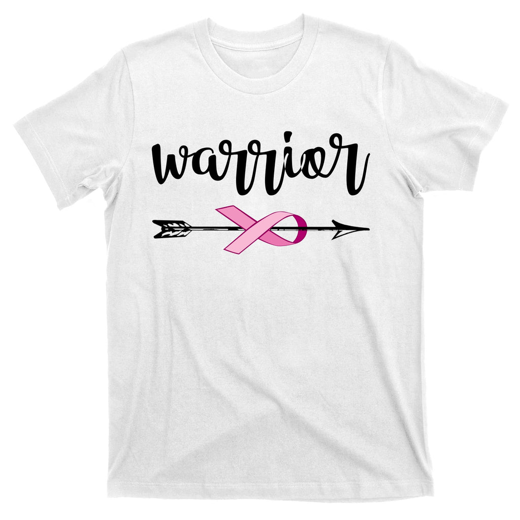 Warrior Ribbon Breast Cancer Awareness T-Shirt